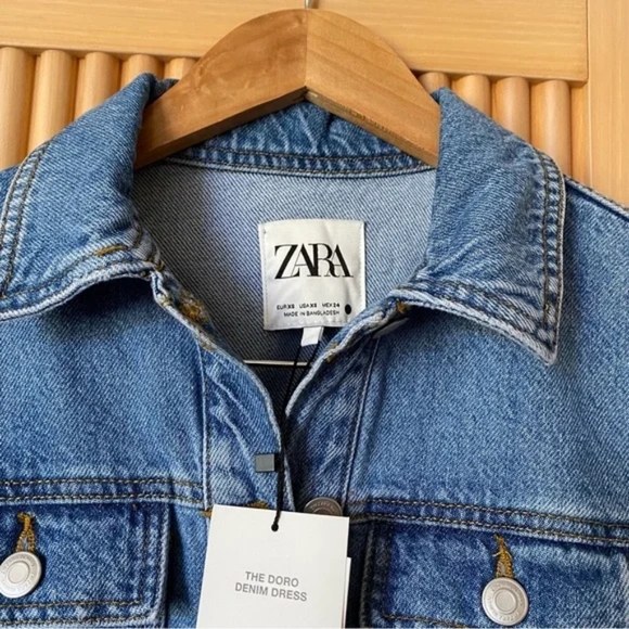 Zara denim belted dress/jacket - Picture 3 of 8